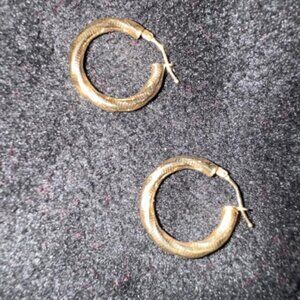 Oradina Goddess Hoops 14k Yellow Gold